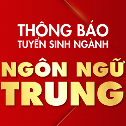 Thông báo tuyển sih ngành ngôn ngữ Trung