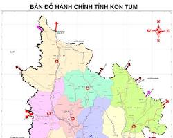 Hình ảnh về Bản đồ tỉnh Kon Tum