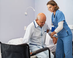 Hình ảnh về nurse assisting a patient