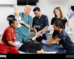 Hình ảnh về diverse group of nurses in a hospital setting