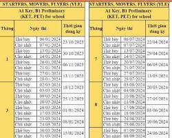 Hình ảnh về Lịch thi chứng chỉ tin học mẫu (cần thay thế bằng lịch thi thực tế)