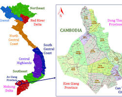 Hình ảnh về Giang province map with cities highlighted