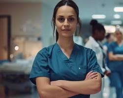 Hình ảnh về Nurses working in a modern hospital setting