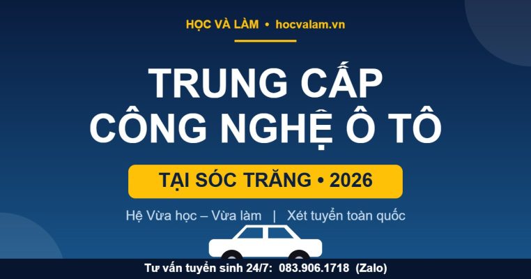 Trung cấp Công nghệ ô tô tại Sóc Trăng 2026