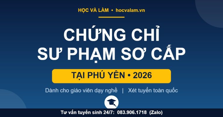 Chứng chỉ NVSP Sơ cấp tại Phú Yên 2026