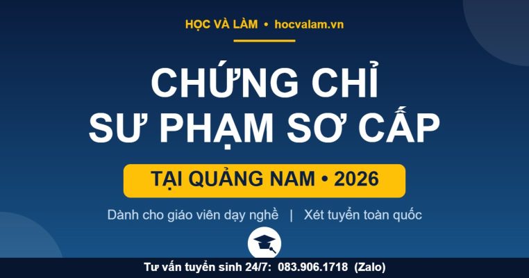 Chứng chỉ NVSP Sơ cấp tại Quảng Nam 2026