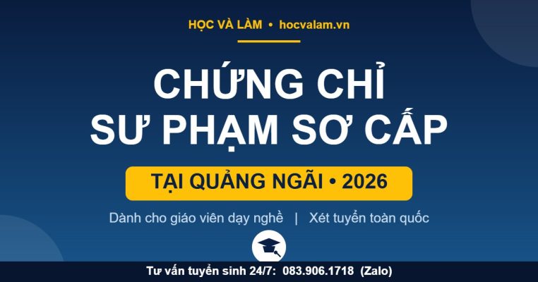 Chứng chỉ NVSP Sơ cấp tại Quảng Ngãi 2026