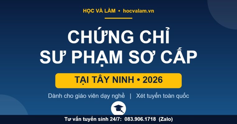 Chứng chỉ NVSP Sơ cấp tại Tây Ninh 2026
